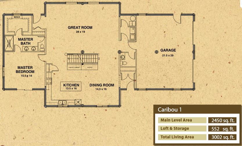 Whisper Creek Caribou Floor Plan